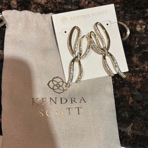 Kendra Scott Gold-Tone Ribbon Earrings